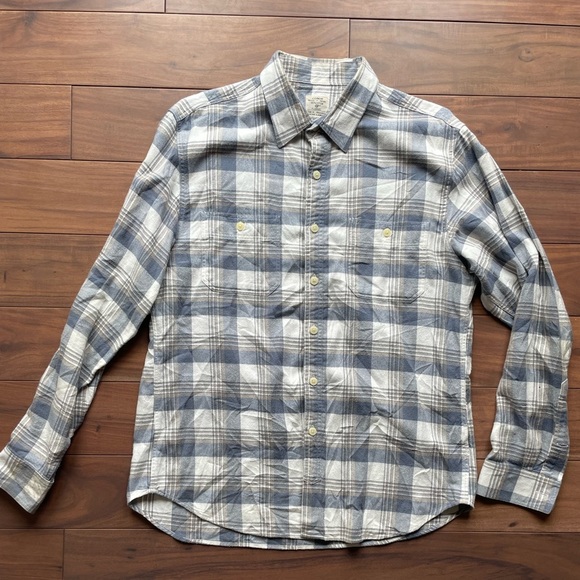 J. Crew Other - J.Crew Flannel 100% Cotton Button Up Shirt Men's Size L